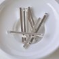 Shiny Silver/Champagne Gold Flat Long Bar Link Rod Connector 40mm 10G