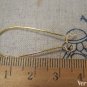 50 pcs Gold Kidney Earwire Earring Components 38mm A5089