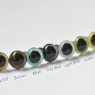 10 pcs 12mm (0.47") High Quality Round Plastic Toy Animal Eyes