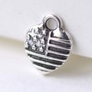 20 pcs Antique Silver Small Heart Charms 10x12mm A8057