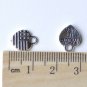 20 pcs Antique Silver Small Heart Charms 10x12mm A8057