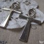 10 pcs Antique Silver Egyptian Ankh Cross Charms 29x55mm A886