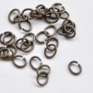 100 pcs Antique Bronze Oval Jump Rings 4x5mm 22G A8680