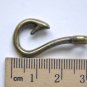 10 pcs Antique Bronze Unadorned Blank Fish Hook Charms A8001