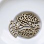 30 pcs Antique Bronze Small Filigree Leaf Charms 12x23mm A8471