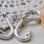 Antique Silver Fish Hook Charms Fishing Hook Pendants  Set of 10 A8029