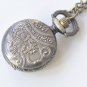 1 PC Antique Bronze Small Pocket Watch Necklace A6637