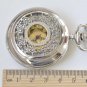 1 PC Platinum Pocket Watch Necklace With Gold Numerals A908