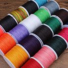 0.5mm Round Wax Cord Polyester Thread 100 Meters Roll red