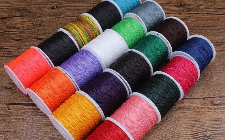 0.5mm Round Wax Cord Polyester Thread 100 Meters Roll dark green