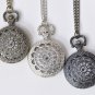 1 PC Antique Bronze/Platinum/Black Spider Cobweb Pocket Watch Necklace Antique Bronze / Medium 40mm