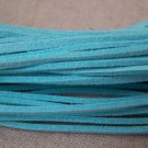 10 meters Square Blue Suede Faux Leather Ribbon Cords String A5111