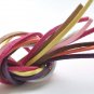 10 meters Square Faux Leather Ribbon Cords Black