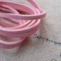 10 meters Square Light Pink Faux Leather Ribbon Cords String A6669