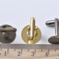 10 pcs (5 Pairs) Cuff Links Cufflinks Flat Pad Setting Match 6mm-20mm Cameo Shiny Gold / 14mm