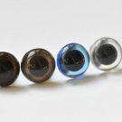 10 pcs 10.5mm(3/8 inches) Round Transparent Amigurumi Animals Eyes Blue-No.10103