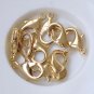 10 pcs 24K Gold Parrot Claw Lobster Clasps 10mm/12mm/15mm 10mm