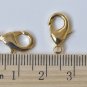 10 pcs 24K Gold Parrot Claw Lobster Clasps 10mm/12mm/15mm 12mm