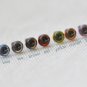10 pcs 4.5mm(3/16 inches ) Transparent Toy Animal Eyes with Washers Orange-No.10264