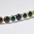 10 pcs 7.5mm (0.29"") Amigurumi Round Animals Eyes 7 Colors Available Green-No.10022