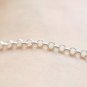 Polished 925 Sterling Silver Rolo Necklace Chain 3.5mm / 1 meter (3.3 ft)