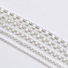 Polished 925 Sterling Silver Rolo Necklace Chain 2mm / 1 meter (3.3 ft)