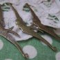 10 pcs Antique Bronze Flat Swallow Bird Dove Connectors Charms A266