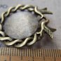 10 pcs Antique Bronze Bird Base Settings Match 18mm Cabochon A4039