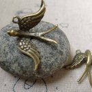 10 pcs Antique Bronze Swallow Bird Dove Charms 21x30mm A5897