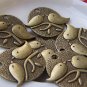 10 pcs Antique Bronze Two Birds On Tree Oval Charms 25x29mm A245