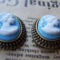 10 pcs Antique Bronze Cameo Pendant Tray Base Settings A3222