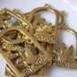 10 pcs Antique Gold Filigree Peace Dove Bird Charms 20x35mm A2757