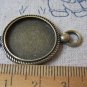 10 pcs Antique Bronze Clock Cabochon Pendant Connector 20mm A4392