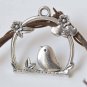 10 pcs Antique Silver Filigree Bird Cage Charms 25x26mm A368