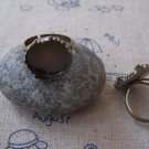 10 pcs Antique Bronze Crown Ring Blank Base 15mm Bezel A3741