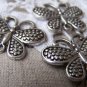 10 pcs Antique Silver Pewter Butterfly Charms 20x25mm A791