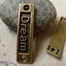 10 pcs Antique Bronze Dream Curved Bracelet Connector 10x35mm A6408