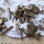 10 pcs Shalom Dove Charms Peace Bird Carrying Olive Branch  A2804
