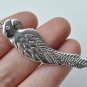 10 pcs Shiny Silver Huge Parrot Pendant Charms 15x55mm A1382