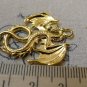 10 pcs of Gold Tone Flying Dragon Charms Pendant 27x34mm A6314