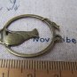 20 pcs Antique Bronze Filigree Cat Mouse Round Charms 25x31mm A655
