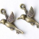20 pcs Antique Bronze Hummingbird Charms 11x18mm A7982