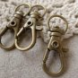 10 pcs Antique Bronze Lobster Swivel Clasps 11x31mm A7506