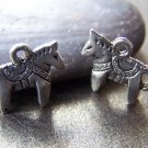 20 pcs Antique Silver Standing Horse Pendants Charms 19x21mm A1186