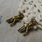 20 pcs of Antique Bronze 3D Deer Charms 7x19mm Double Sided A5553
