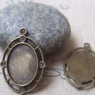 10 pcs Antique Bronze Oval Cabochon Base Settings  A4869