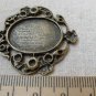 10 pcs Antique Bronze Oval Pendant Tray Match 16x22mm Cabochon A6487