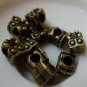 10 pcs Antique Bronze Owl Beads Double Sided 9x12mm A5646