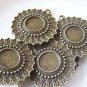 10 pcs Antique Bronze Pendant Tray Blanks Base Settings A4440