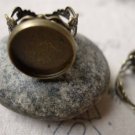 10 pcs Antique Bronze Ring Blank Shank Base 14mm Bezel  A6903